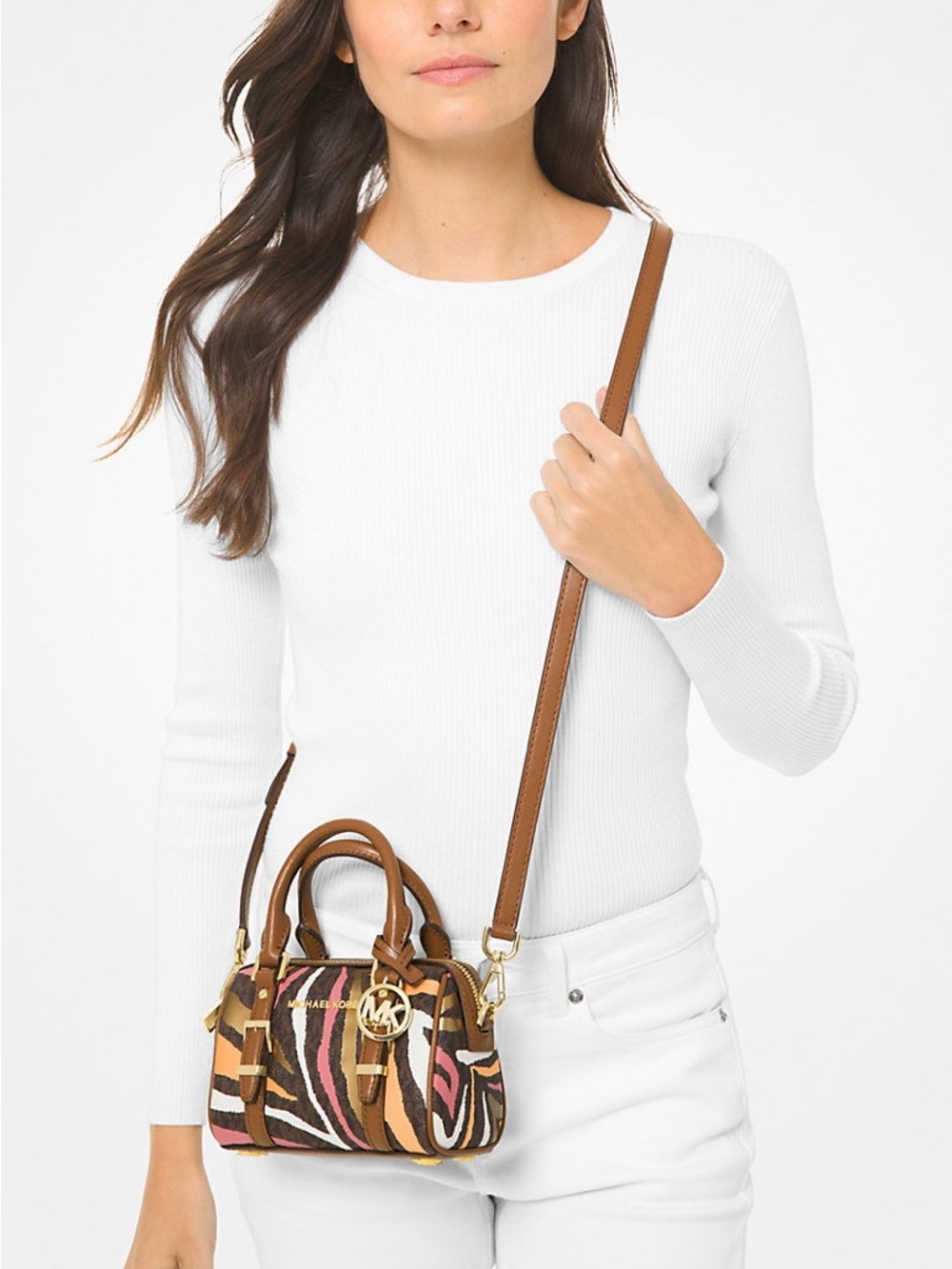 Michael Kors Multicolor Zebra-Print Mini Satchel and Wallet - Picture 6 of 6